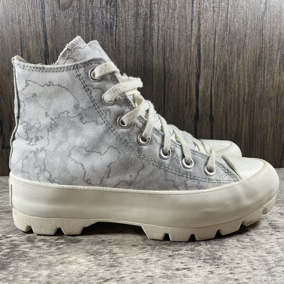Converse CTAS Hi Women's 7 White High Top Sneakers Lugged Platform Chunky - Picture 5 of 10